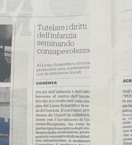 Il Liceo Scorza sulla Gazzetta del Sud!